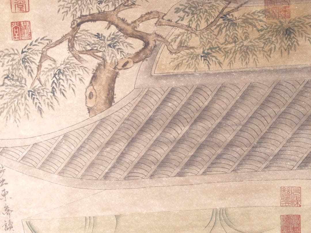 骨董掛け軸】人物図 中国夏珪 南宋時代 肉筆保證 AK708A12-2