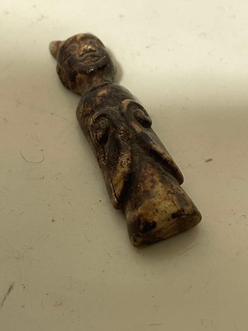 玉石彫刻 時代人形 提げ物 根付 アンティーク - メルカリ