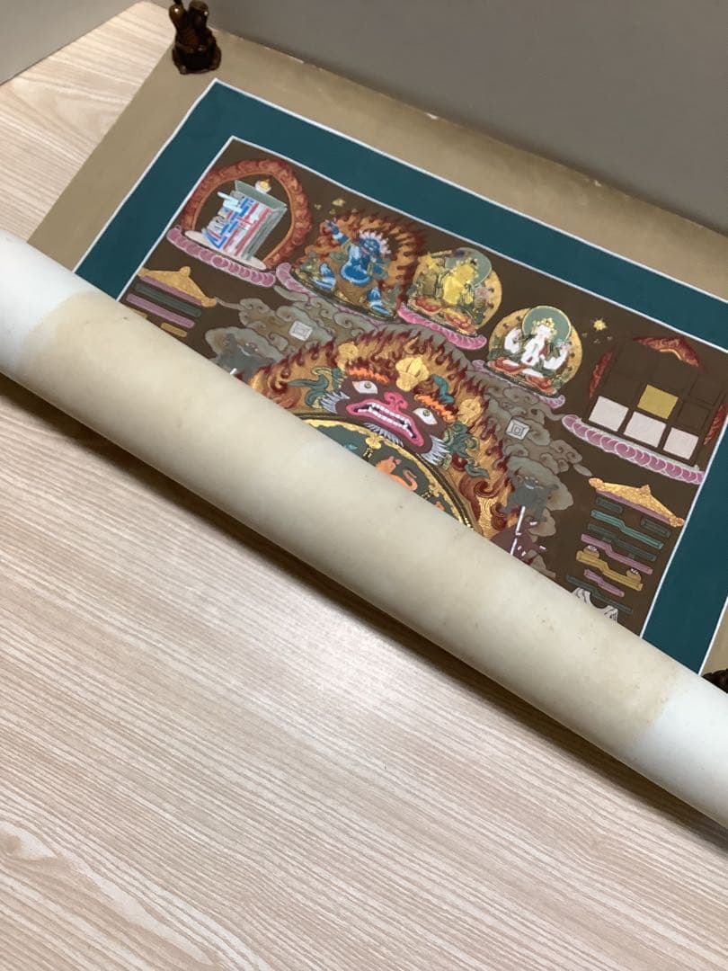 《 チベット密教　新品　送料込み 》 チベタンカレンダー　タンカ　曼荼羅　手描き