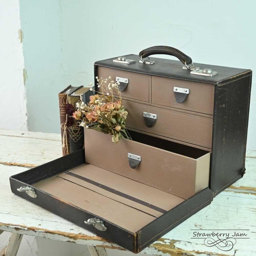 L3612-99-18 英国アンティーク トランクレザー 収納 かばんイギリス