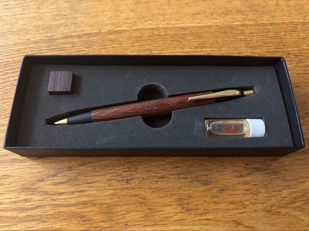 野原工芸 シャープペンシル(紅紫檀) 旧型 固定式口金付き 野原工芸