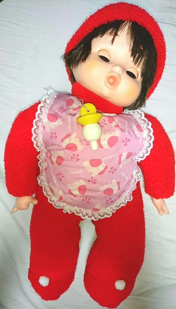 レア 新品 昭和 レトロ スリーピングアイ ベビー おしゃぶり 人形 赤ちゃん