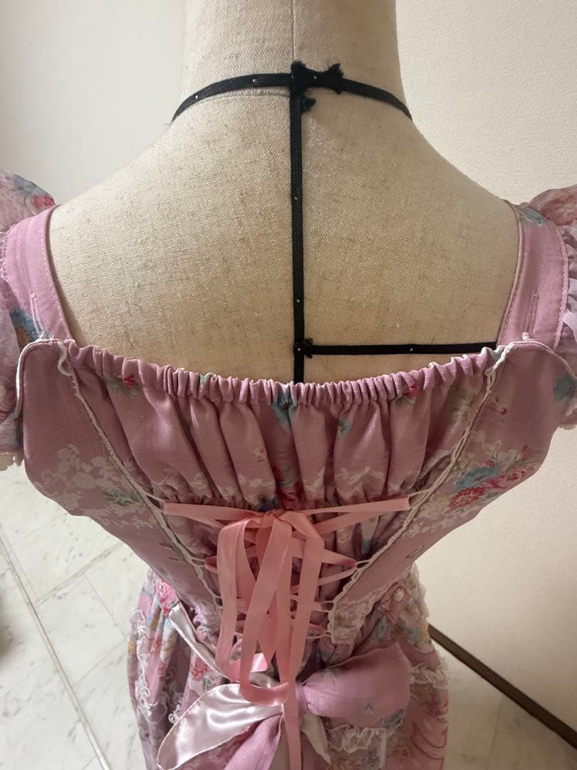 Le Bouquet de la Croix柄Ribbonジャンパースカート