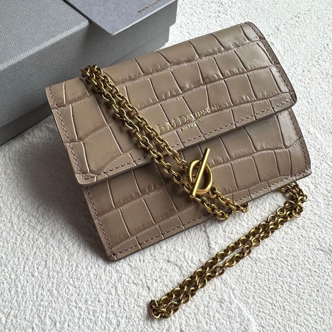 J&M DAVIDSON チェーン ウォレット トープ ショルダー ケース