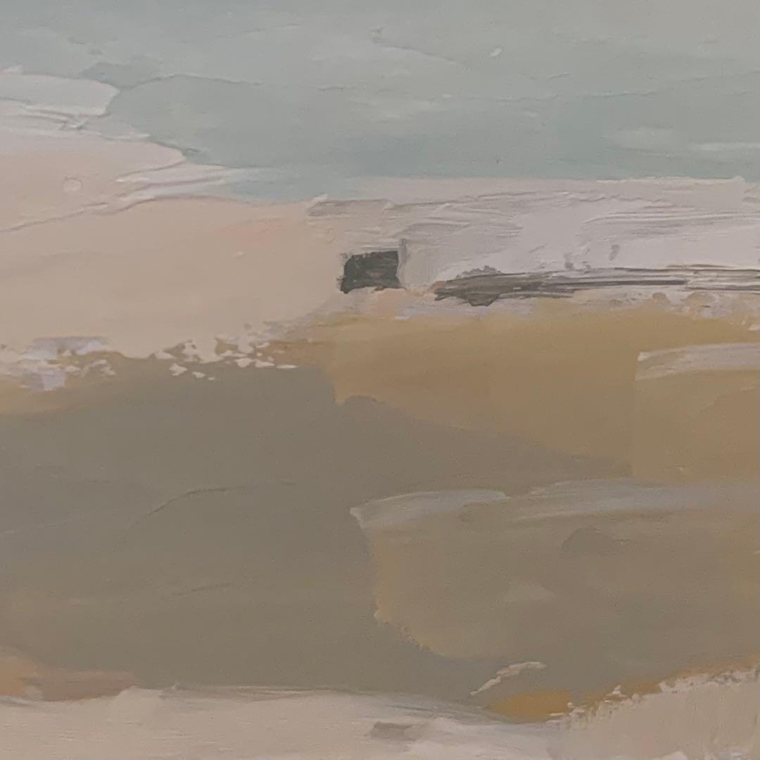 「海」 油彩 油絵 木製パネルに油彩 現代美術 oil on board 絵