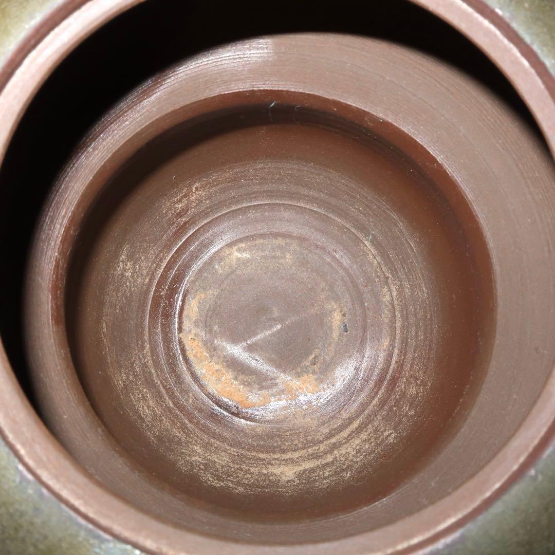 茶道具】小西陶古作 備前焼 箪瓢水指