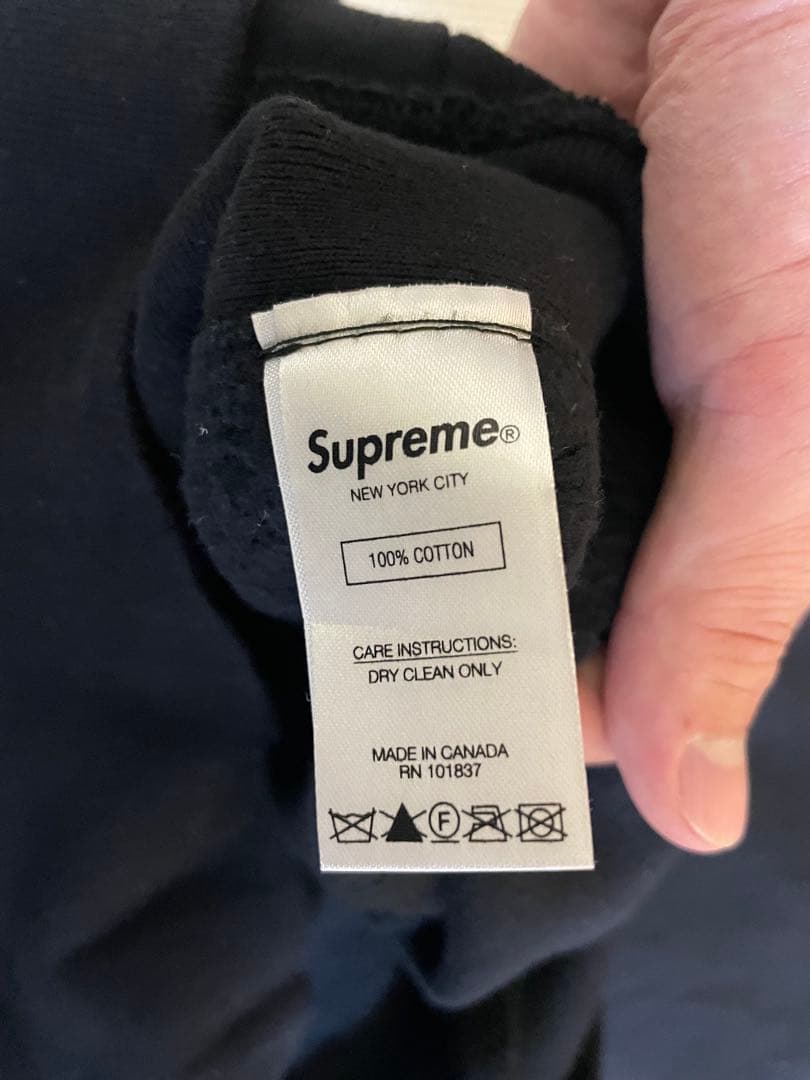 supreme シュプリーム ブラック フード付きパーカー