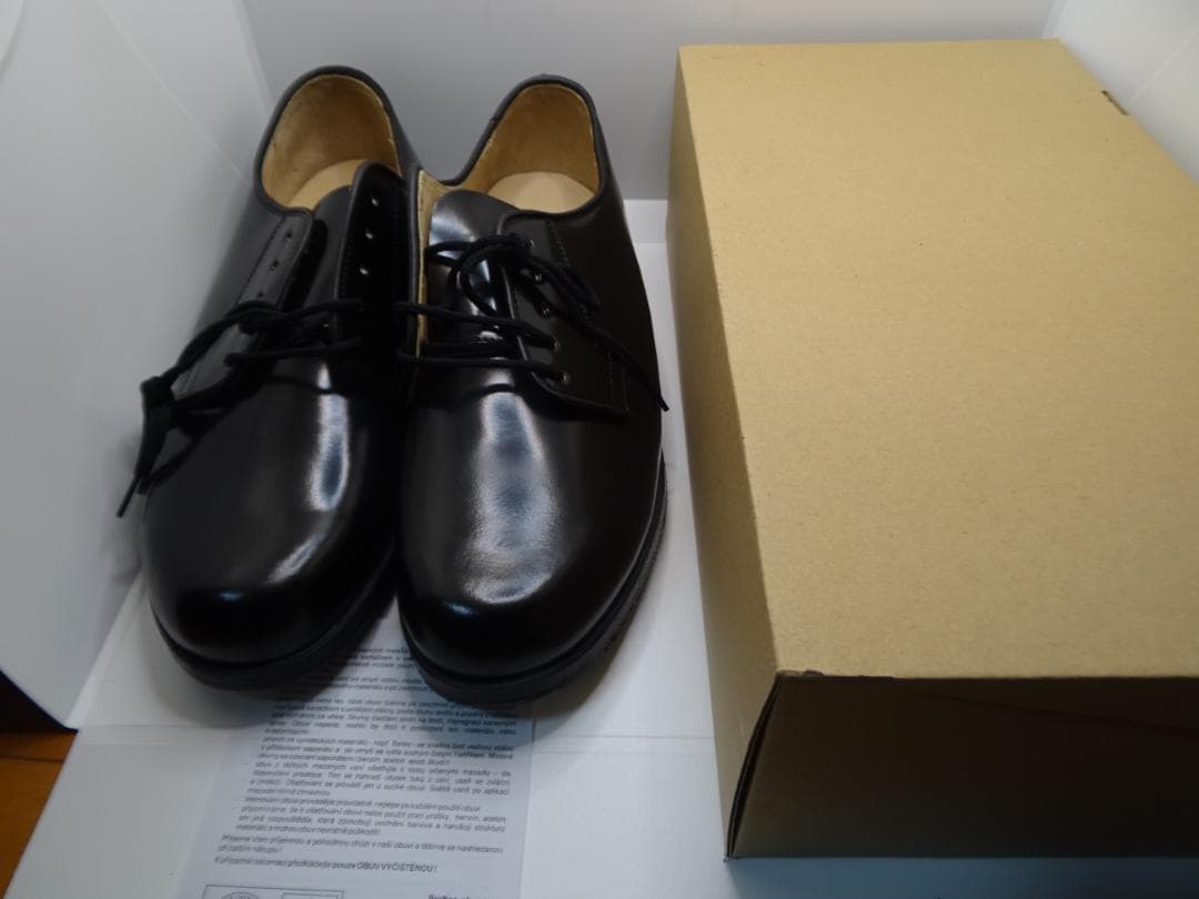 M*n様 新品チェコ軍オフィサーサービスシューズポストマンシューズ29.0cm黒