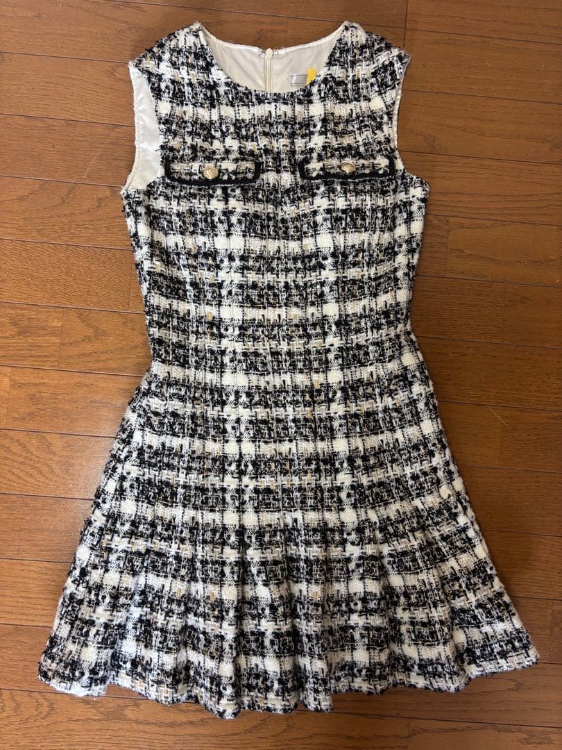 DEA.by ROSE de FLEURS ツイードノースリーブワンピース　S