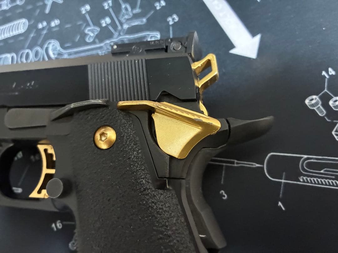 東京マルイ Hi-CAPA 5.1 ゴールドマッチ 本体＋マガジン4本セット