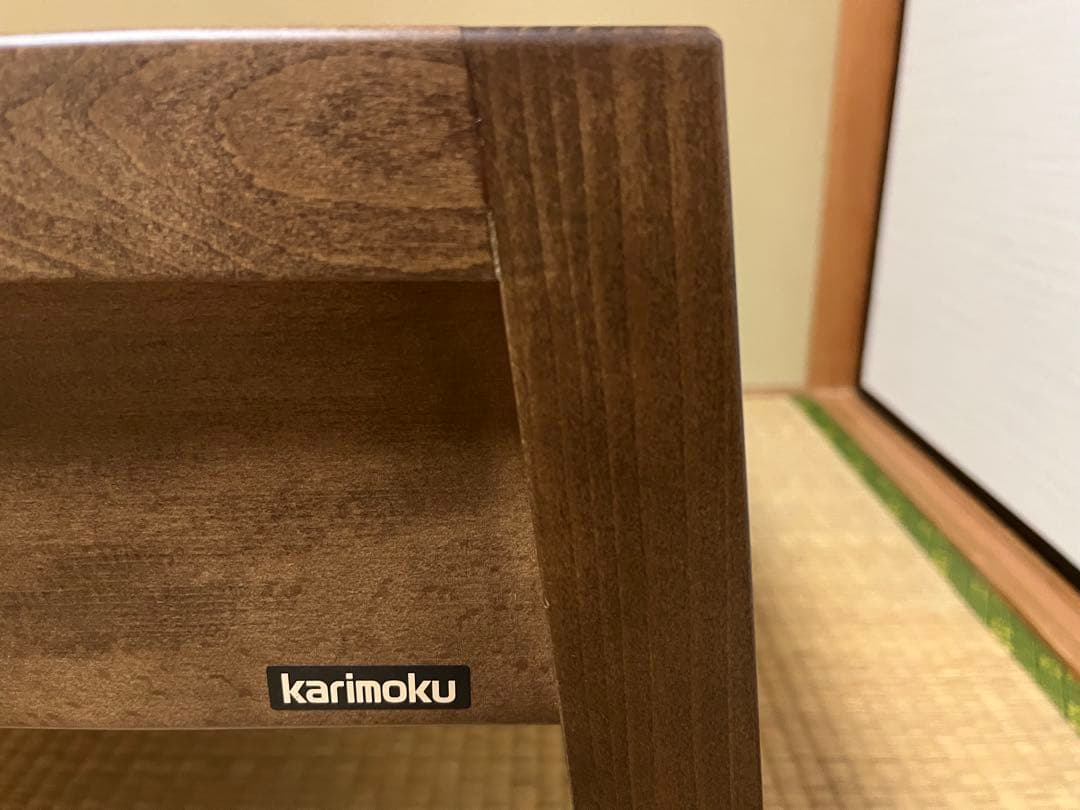 カリモク 文机 PCデスク 座机 コンパクト パソコン机