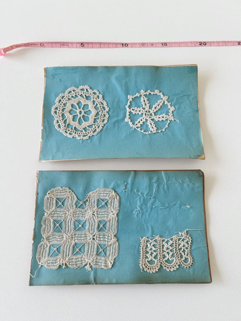 フランスアンティークレース 見本帳 サンプラー クロッシェ レース