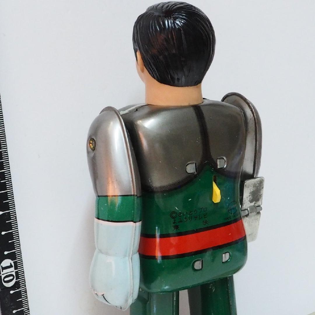 ポピー【バロム1 動作確認済】当時物ブリキ ゼンマイ歩行ロボットTIN TOY