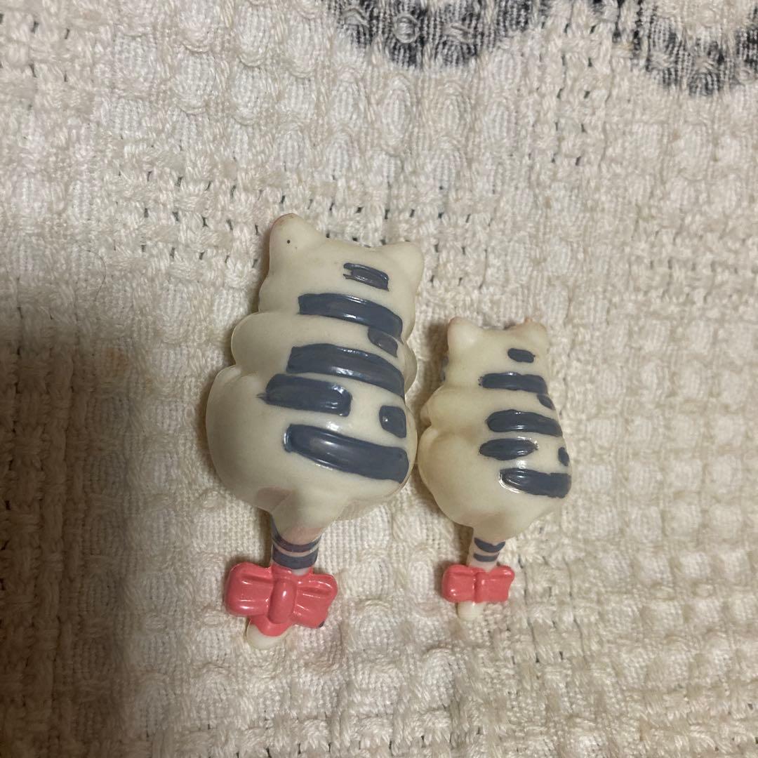 昭和レトロ　ヴィンテージ 猫　引っ掛けマスコット　 撮影＆確認のため開封した