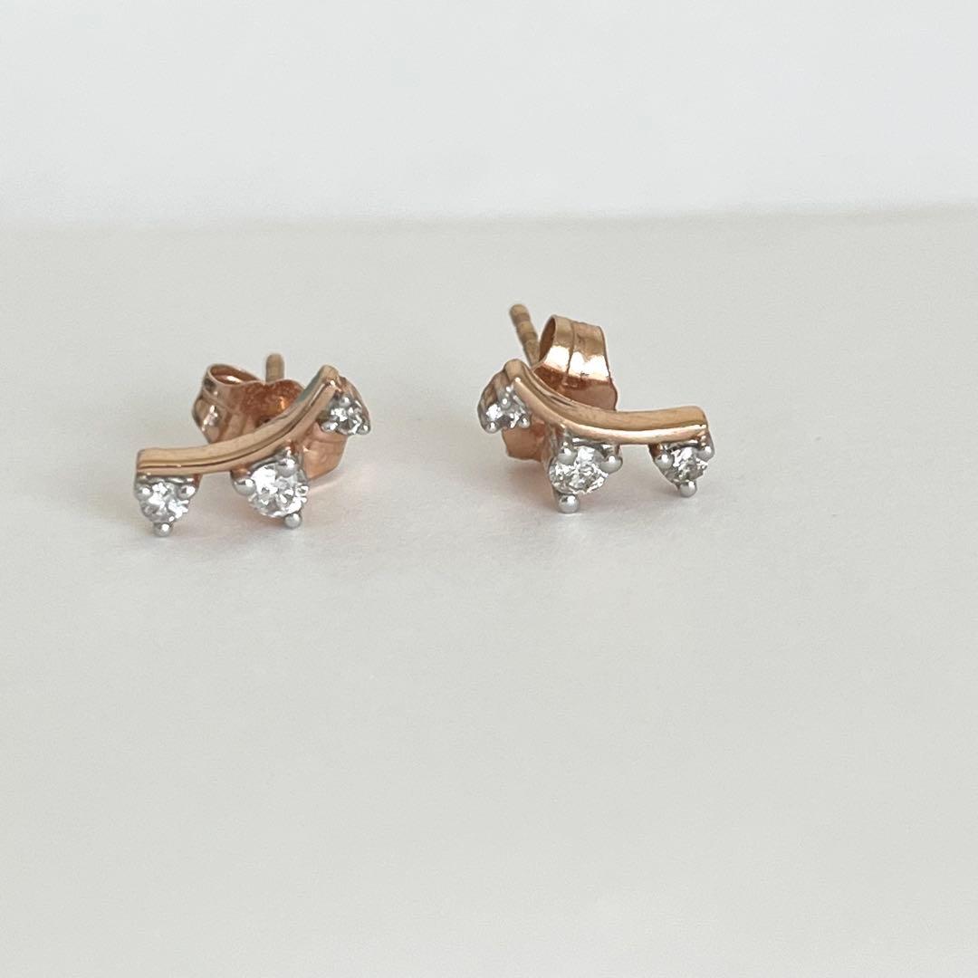 メーガン妃着用 Adina Reyter アディナレイター K14ダイヤピアス