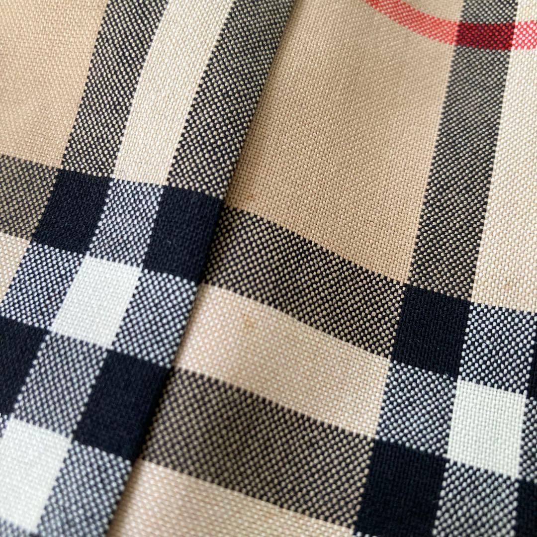 バーバリー ノバチェック プリーツスカート 80s 90s