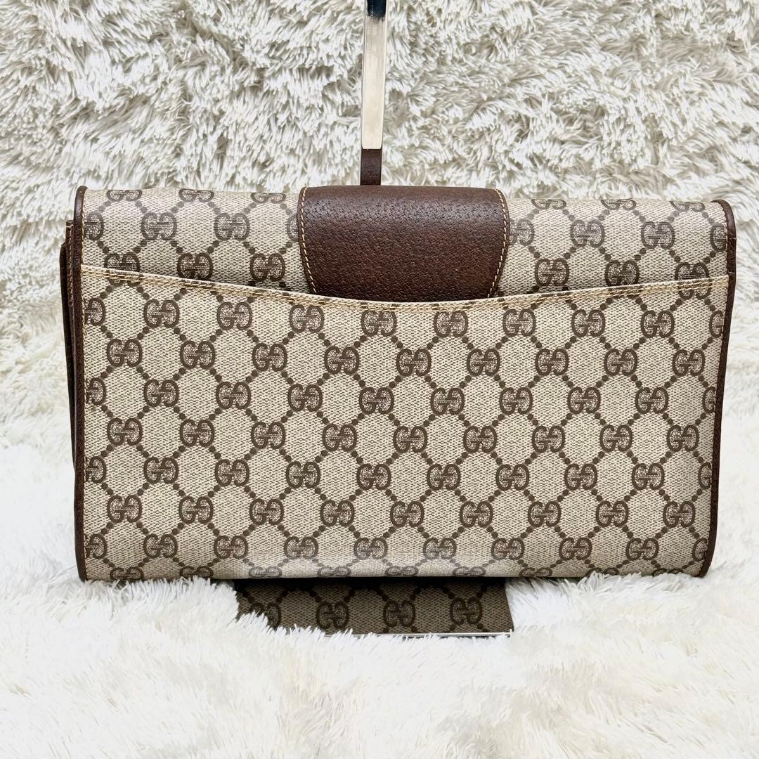 GUCCIグッチ GGスプリーム クラッチバッグ 2wayショルダーバッグ 金具
