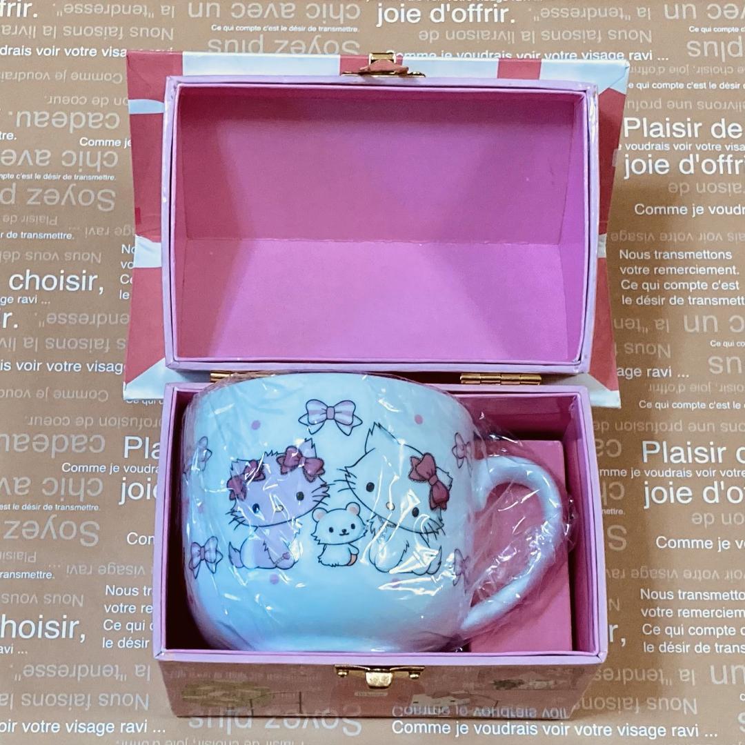 ☆チャーミーキティ☆ロッテリア お家ケース付き マグカップ☆レア