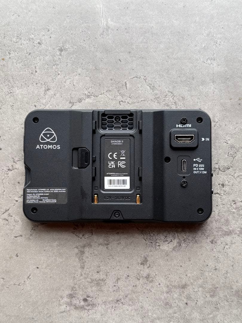 【ほぼ未使用品】atomos SHINOBI II 本体、取扱説明書付き