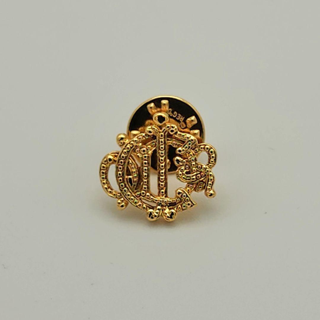 美品 Dior ディオール ピンブローチ ピンバッジ 旧ロゴ エンブレム