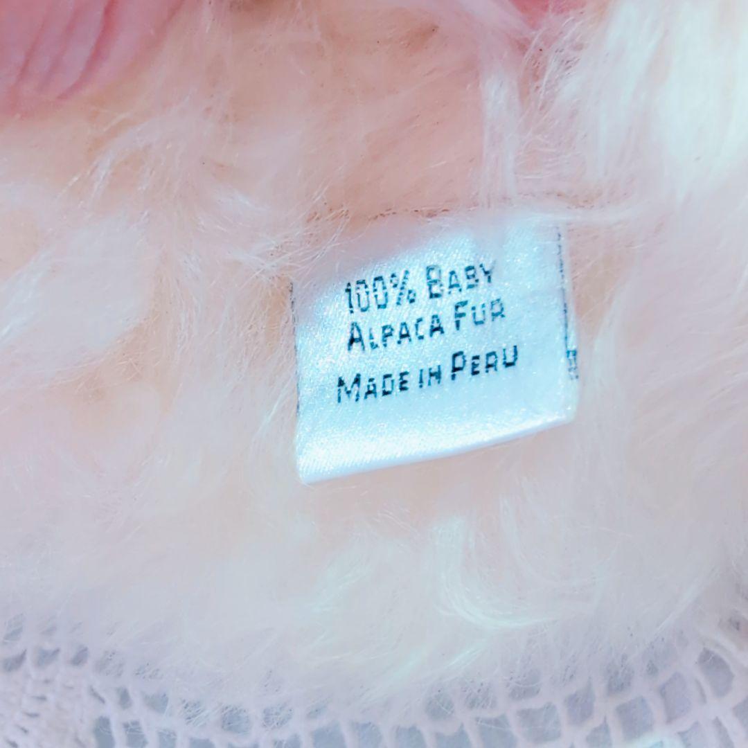新品タグ付き　テディーベア　ぬいぐるみ　ベビーアルパカ1００％ ペルー製　くま