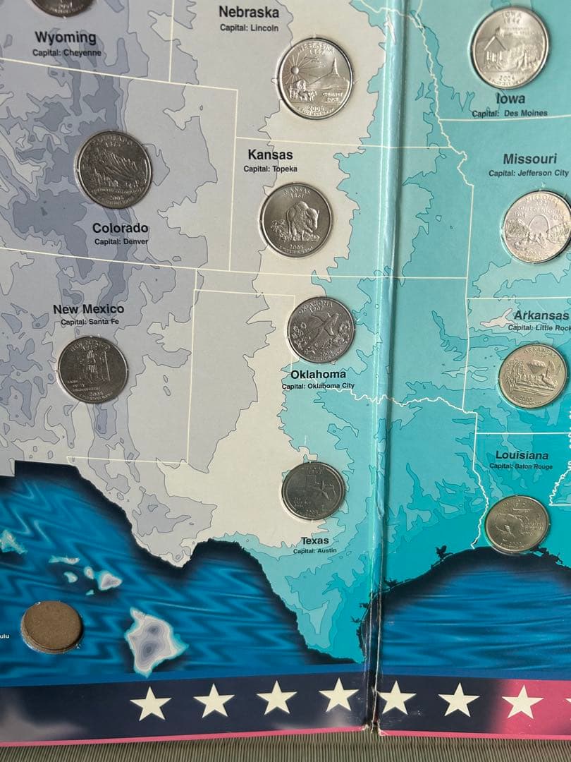 25セントクォーター50州記念コインアルバムコレクション