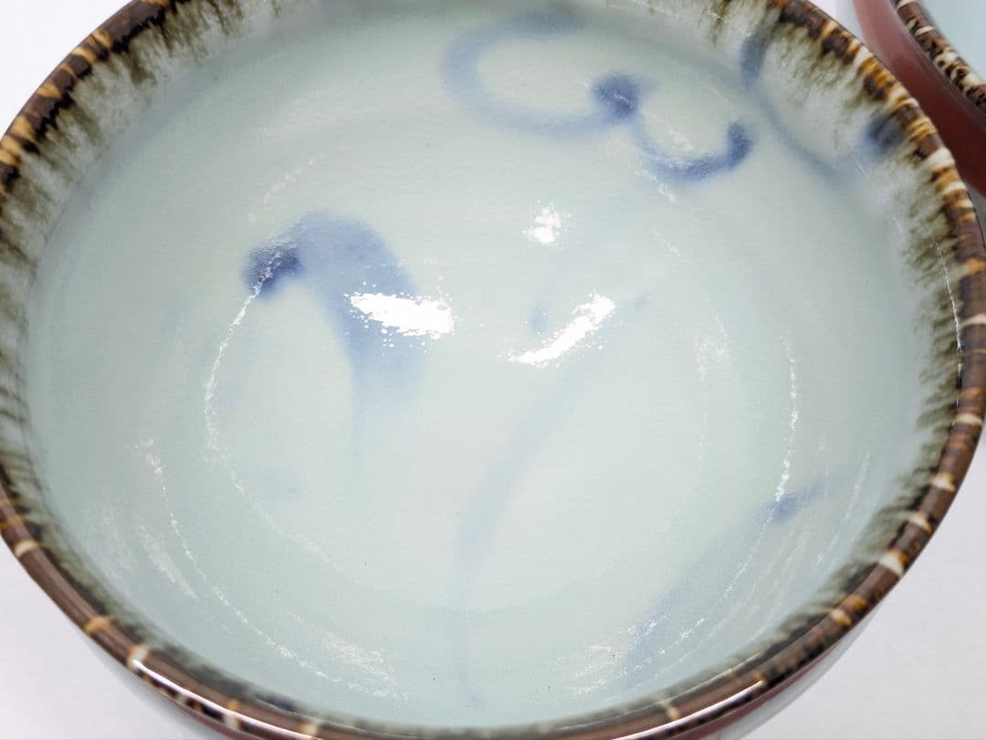 斉山窯 太田恵 作 赤絵 碗 一対