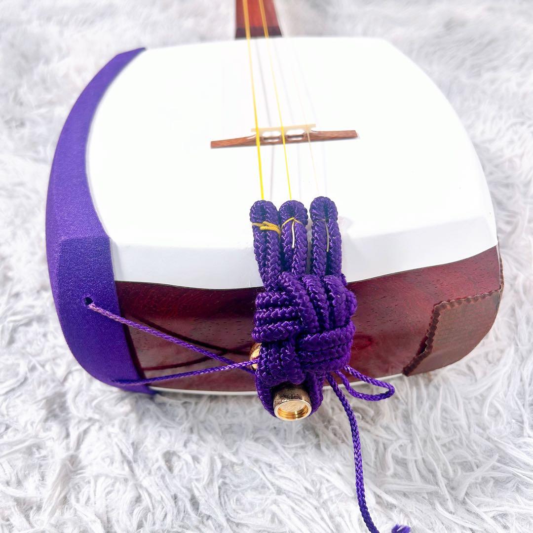 津軽三味線 高級花林 太棹 皮破れなし ケース付 東さわり 延棹 津軽