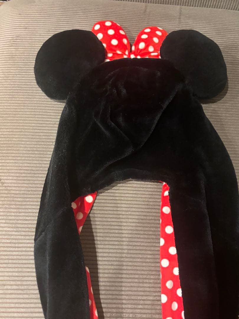 ディズニー ミニー マフラーキャップ ディズニー ミニー 手袋付き