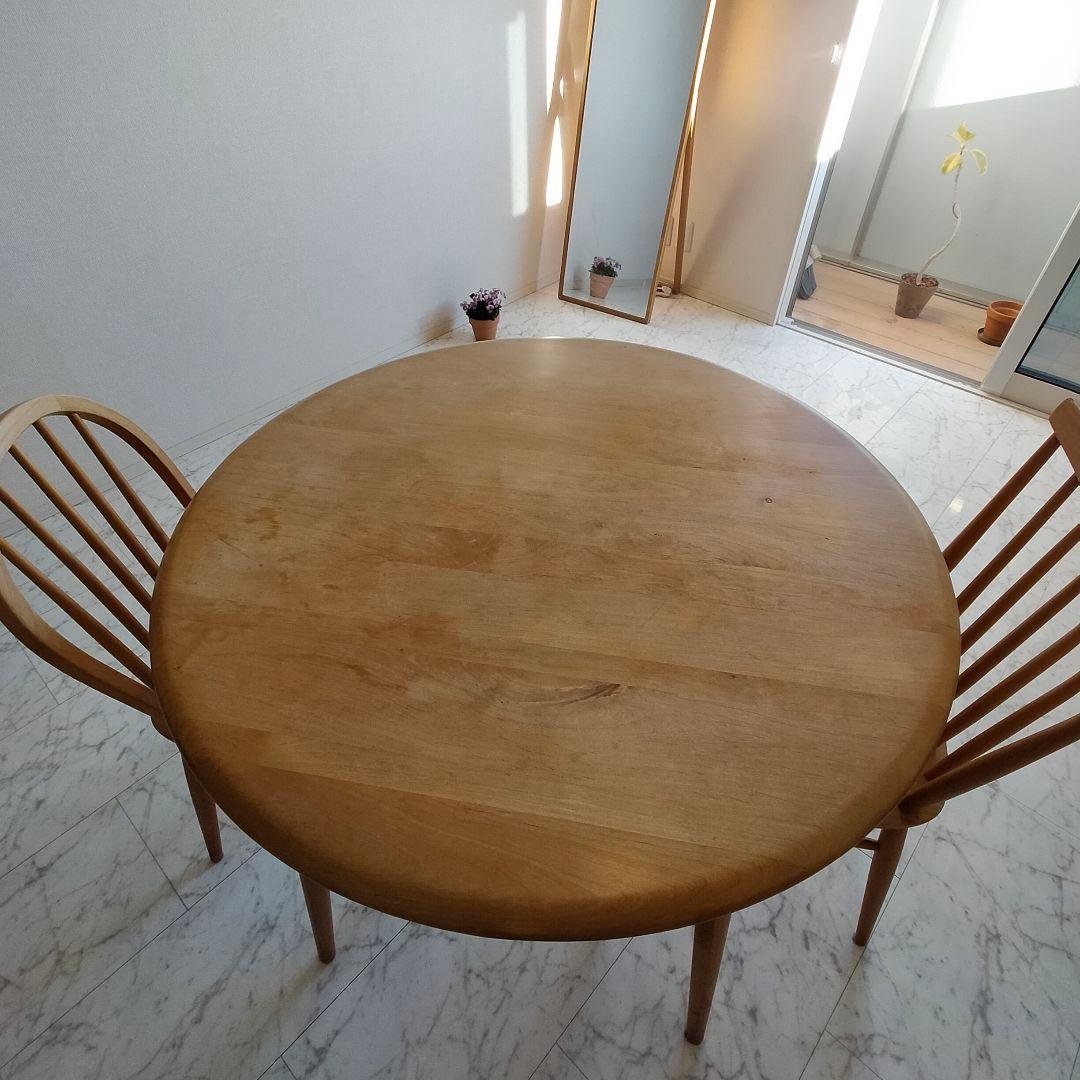 【大幅お値下中】モモナチュラル 丸テーブル MOCHA 950 TABLE