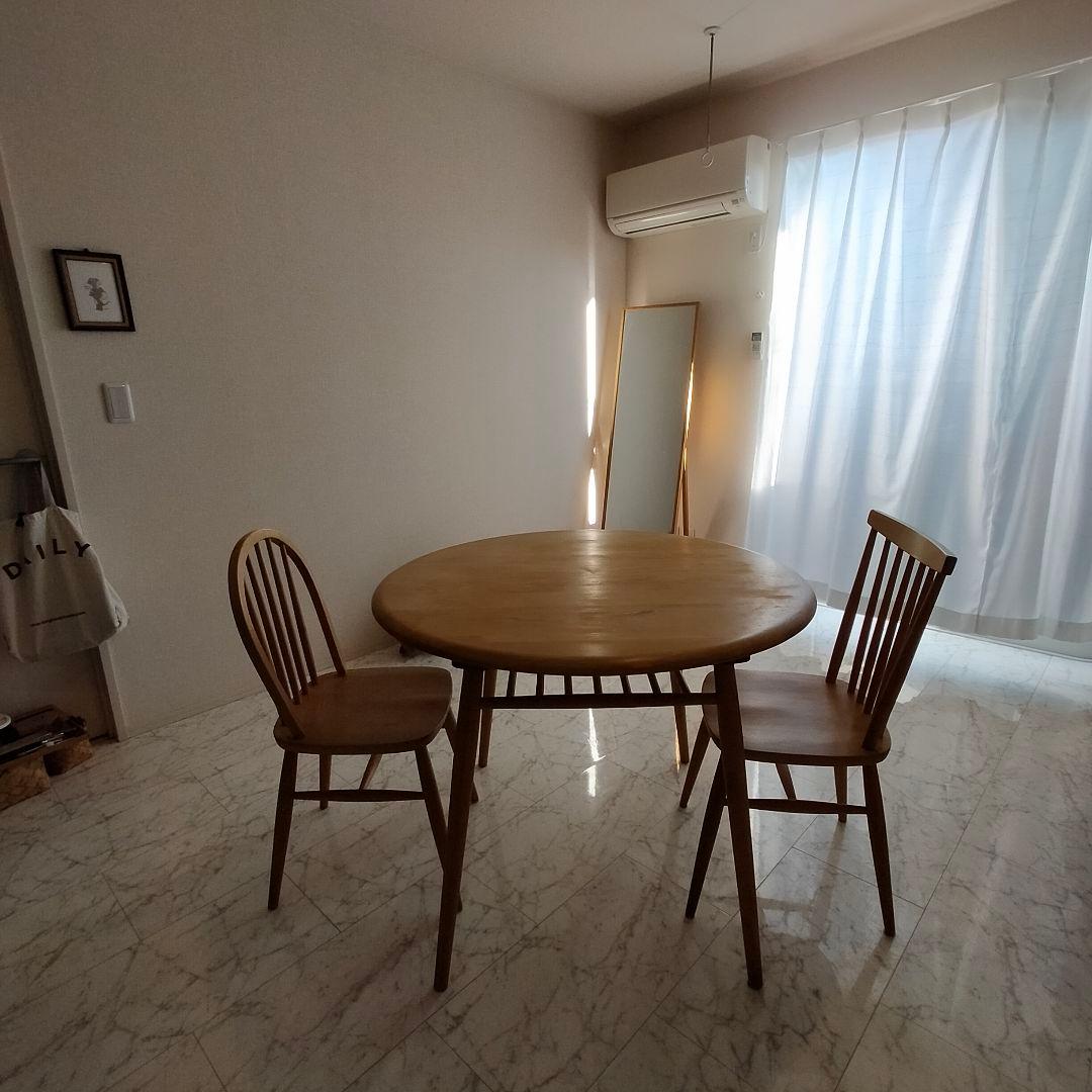 【大幅お値下中】モモナチュラル 丸テーブル MOCHA 950 TABLE