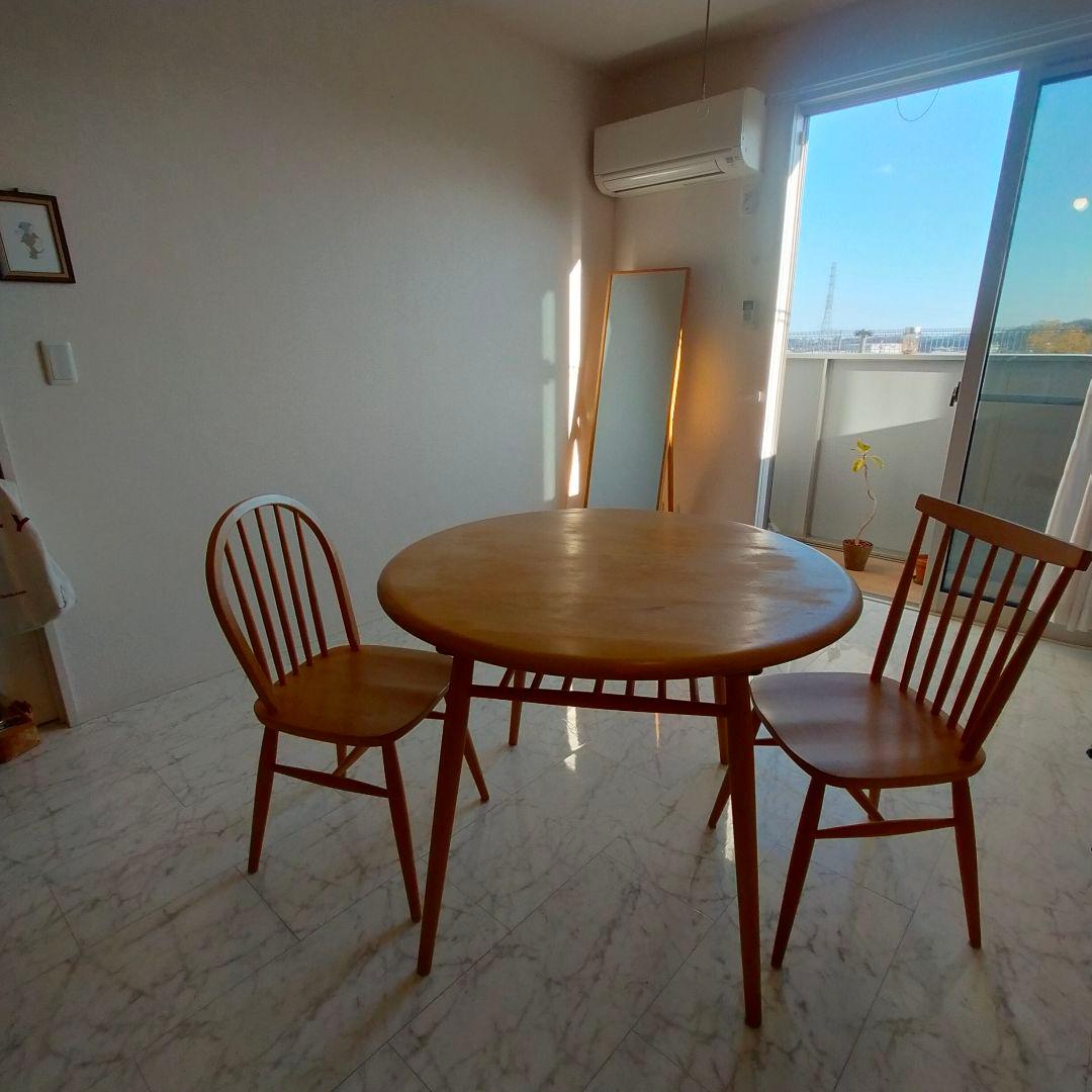 【大幅お値下中】モモナチュラル 丸テーブル MOCHA 950 TABLE