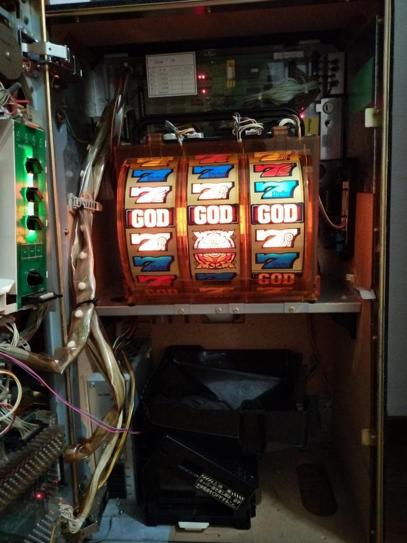 パチスロ実機】アルゼ☆コンチ4X【コイン不要機付】4号機・希少台