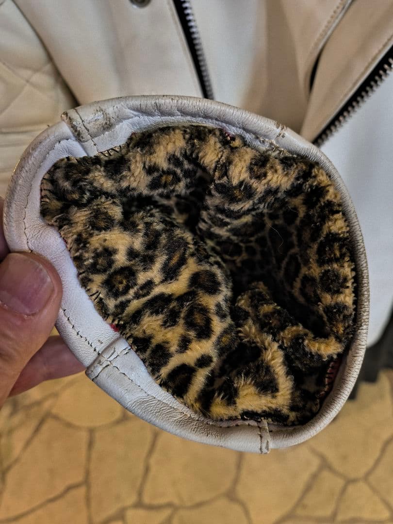 貴重 666 Triple Six レザージャケット 36 ホワイト