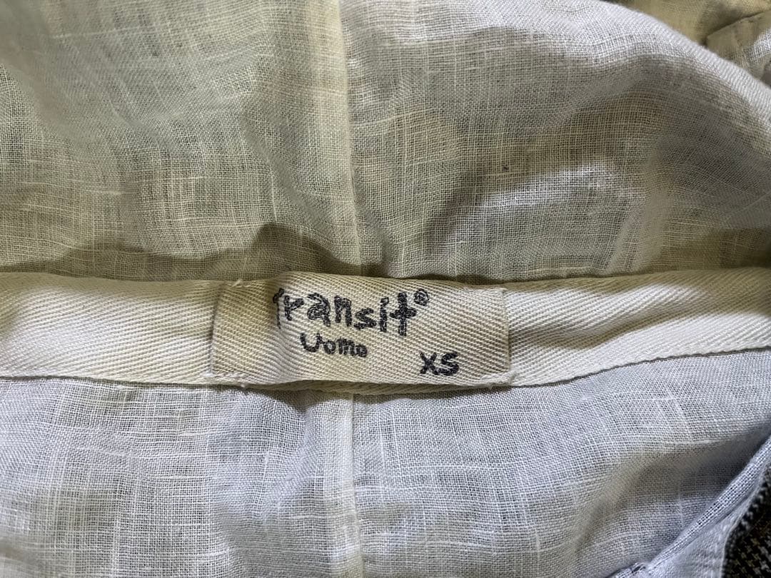 定価6.6万★TRANSIT UOMO 麻オーバーオール トランジットウオモ