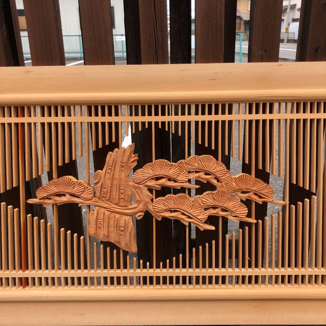 高級欄間 松竹梅 彫刻欄間 縦繁欄間 特別セール中！ - メルカリ