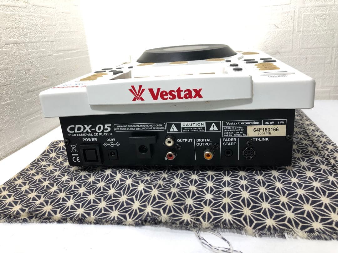VESTAX ベスタクス CDX-05 白 純正電源ケーブル付属