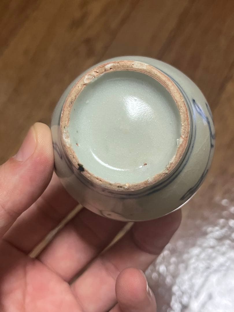 古染付　小壷　小壺　麒麟　香炉　初期伊万里　李朝　民藝　民芸　安南