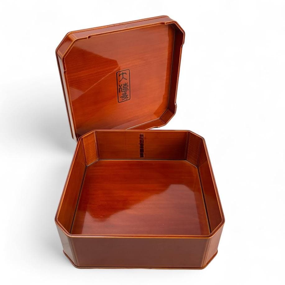 □飛騨春慶□ 弁当箱 大徳寺 5客 最高級品 ひだしゅんけい 透漆塗り 重箱