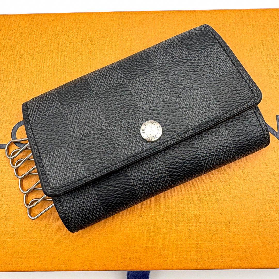 ルイヴィトン ダミエグラフィット ミュルティクレ6 キーケース 6連 黒