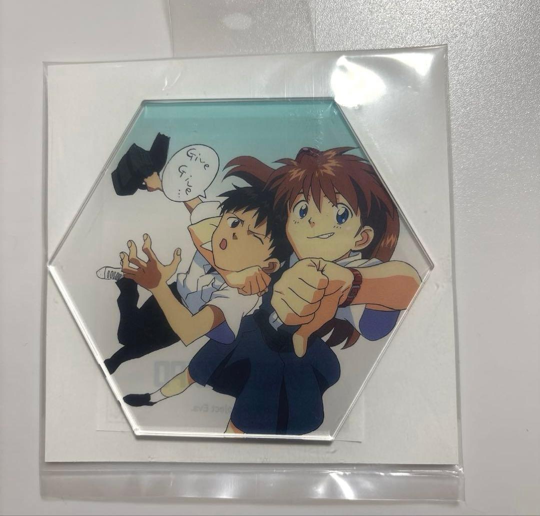 エヴァ博 シンジ アスカ アクリルコースター - メルカリ