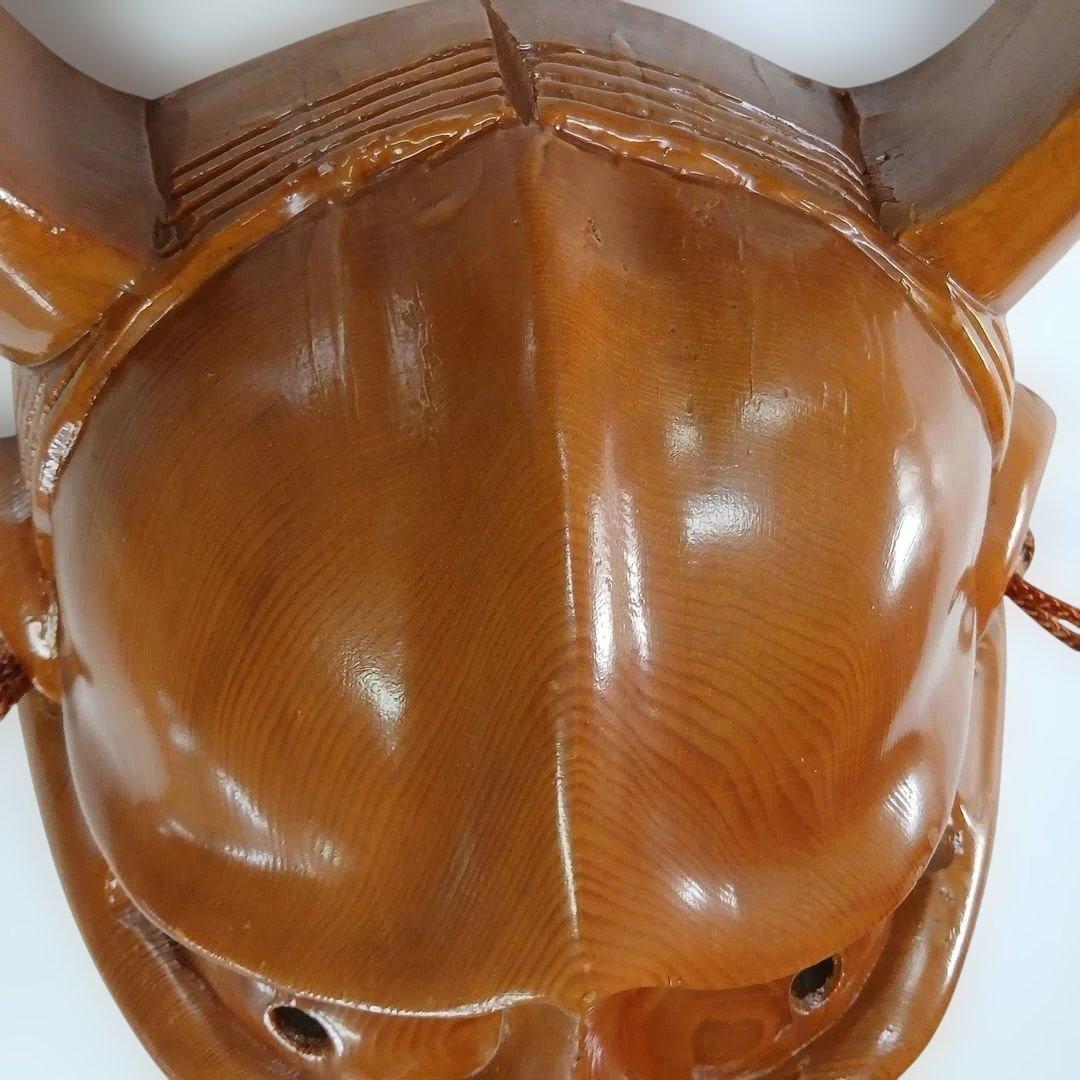 ユズコ様専用木彫り 美しい般若面 能面 壁掛け 魔除け