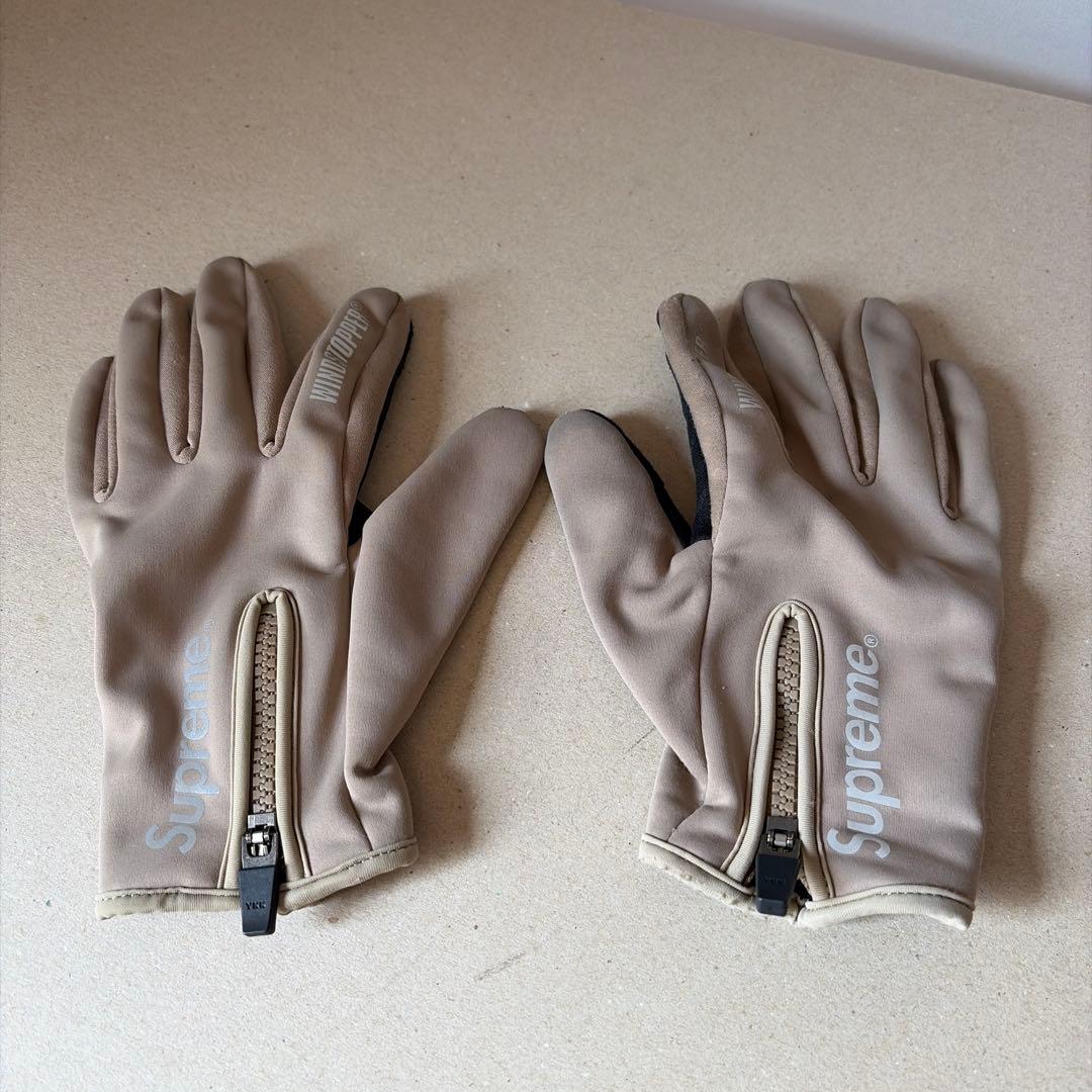 小物 Supreme WINDSTOPPER Zip Gloves Taupe Supreme WINDSTOPPER Zip Gloves Taupe Size M | eBay