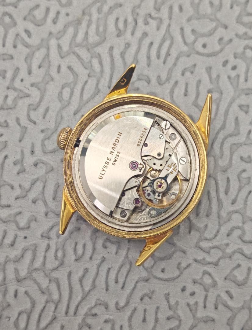 ULYSSE NARDIN 18K刻印 自動巻 腕時計 動作良好