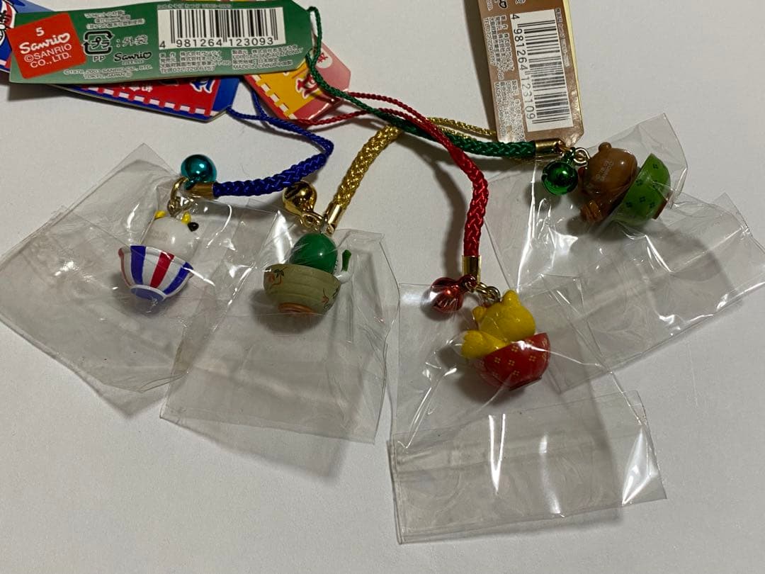 ハローキティ ストラップ 根付 ねつけ 丼シリーズ 和食れすとらん 2003