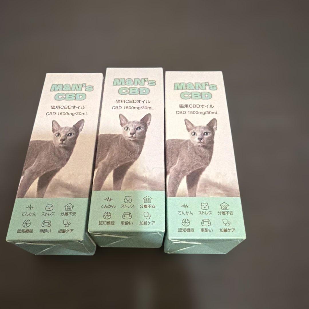 M&N's CBD 猫用CBDオイル 1500mg/30mL x3 Amazon | M&N's 猫用CBD