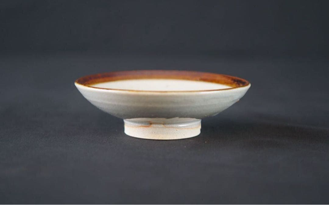 九代 白井半七 造 茶巾皿 共箱 茶道具 水屋道具 / 小皿 向