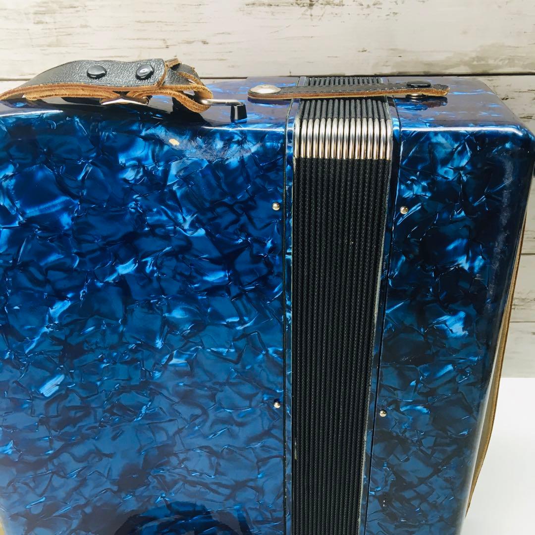 YAMAHA T-32B テナーアコーディオンヤマハレトロブルー32鍵