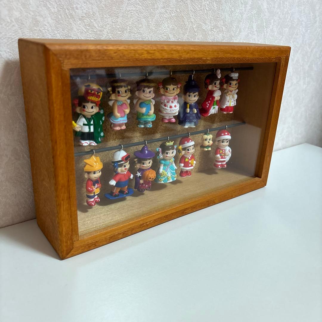 不二家　ペコちゃん　ポコちゃん　キーホルダーセット