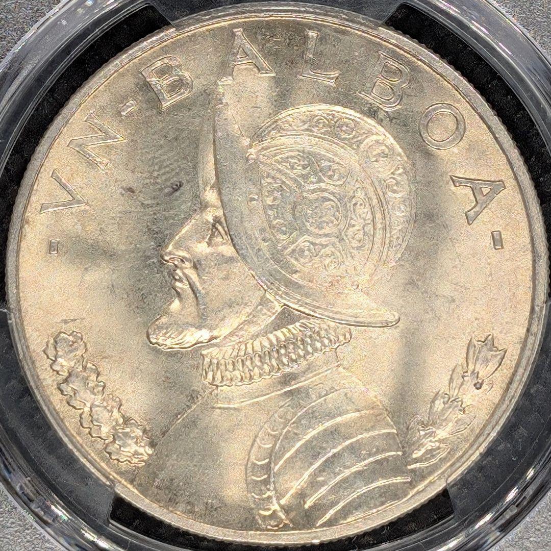 メルカリ最高鑑定】1947年 パナマ バルボア銀貨 PCGS MS65 - メルカリ